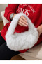 Women's Plush Shoulder Bag Faux Fur Textured Stylish Daily Bag - 3