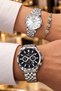 Women's Men's Lover Couple Wristwatch Set of 2 - Steel Band 3 Atm Water Resistant Japanese Movement - Stylish Gift Boxed Dke2064C3