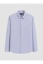 Özmarka New Season Blue Regular Fit Flannel Men's Shirt - 5