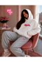 Baddies Printed Hooded Sweatshirt Premium Set - 2