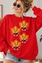Cute Autumn Leaves Reading a Book Printed Unisex Oversize Sweatshirt – Crew Neck Casual Sweatshirt
