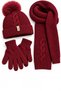 Girl's Scarf Hat Gloves 3-Piece Set - 2