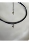 Black Satin Cord Choker - Necklace - 2