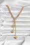 316l steel gold color butterfly dangle women necklace - 2