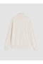 Özmarka New Season Ecru Striped Soft Touch Women's Sweatshirt - 2