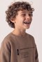 Boy's Suit Cotton 3 Thread Long Sleeve Printed - 4