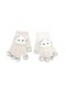 3-8 Years Old Girls' Winter Warm Knitted Gloves – Flexible Lycra Stoned Cat Design Daily School Park Gloves - 4