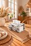 Decorative Concrete Marble Patterned Design Napkin Holder Bohemian Style Napkin Holder for Kitchen, Coffee Table, Dining Table, Restaurant - 5