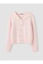 Pink Shawl Collar Wool Blend Women's Knitwear Cardigan - 5
