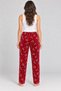 Mv08 Women's Burgundy Long Pajama Bottoms - 2