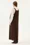 Maternity Corduroy Salopet Dress (Coffee) - 2