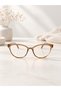Nila 51 Ekartman Beige Cat Eye Bone Transparent Women Men Unisex Blue Light Protection Screen Glasses Eyewear - 3