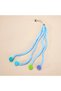 Plush Toy with Bell and Pompom for Office Home Office Pet Cat Animal