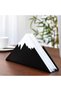 Black Plexiglass Mountain Model Napkin Holder 2 Coasters Gift – Modern Decorative Desktop Napkin Holder - 2