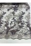 Beaded Embroidered Evening Dress Fabric - Lilac Color