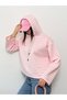 Modal Fabric Women's Striped Hooded Sweatshirt - 2
