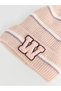 Pink Pompom Detailed Girls' Beret - 2
