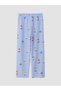 Ecru Bear Teddy Patterned Women's Pajama Bottoms - 2