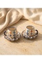 Hand-Painted Evil Eye Motif Ceramic Turkish Coffee Cup Set for 2 People - Special Design Gift Coffee Cup with Wavy Plate