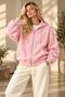 Premium 3 Yarns Raised Comfortable Cut Cotton Women's Zippered Cardigan Jogger Set Bottom-Top Set - 3