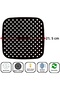 Square Silicone Trivet Heat Resistant Set of Non-Slip Sole Practical Kitchen Coaster Pot and Plate Protector - 3