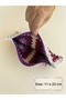 Handmade Knitted Makeup Bag or Pen Holder - Multi-Purpose Bag Organizer. Measurements Are Specified in the Description. - 2