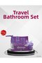 Ilkestor Travel Size Bath Set 5-Piece Mini Bottle and Cream (203810) with Bag - 5