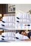 1 Luxury Hilton Bread Pillow 50X50Cm Square Medium Firmness Polyester Fiber Filled Hypoallergenic 1000 Gr Pillow - 3