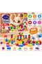 100 Pieces of Colorful Wooden Blocks Educational Building Toy 9 Colors – for 10 Months and Above - 6