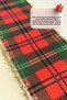 Christmas Red Green Plaid Glitter Fringed Wire Fabric Ribbon 5 Meters – Gold Fringed Steel Wire Voluminous Bow and Tree Decoration Ribbon - 6