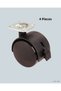 Ilkestor 4-Piece Locking Wheel Feet 4 cm Silent (14452) and Durable - 2