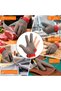 3 Fingers Stainless Steel Mesh Protective Gloves Cut Resistant Metal Mesh Gloves - 6