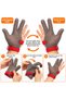 3 Fingers Stainless Steel Mesh Protective Gloves Cut Resistant Metal Mesh Gloves - 4