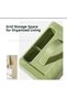 Bag Luxury Napkin Box - Multifunctional Tissue Box with Phone and Remote Control Stand - Quilted Leather Look Plastic - 3
