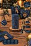 Packing String 2 Colors Navy Blue-Gold 50 Meters 2mm Packaging String