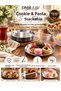 Steel 6 Pieces Flat Mini Presentation Plate for Cakes and Desserts 12 cm (18/10) - 6