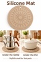 Sun and Leaf Patterned Special Design Trivet