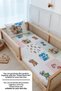 Montessori Duvet Cover and Fitted Sheet Set - Cartoon Series - Colorful Dogs Patchwork - 4