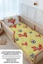 Single Duvet Cover and Fitted Sheet Set - for Baby Series - Yellow - Red - 4