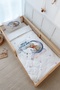 Single Duvet Cover and Fitted Sheet Set - Pure Baby Series - Bear Reaching for the Moon