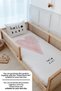 Single Duvet Cover and Fitted Sheet Set - Pure Baby Series - Pink Romantic Heart - 4