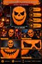 Halloween Pumpkin Face Mask 24X19 cm Orange Horror Themed Halloween Costume Accessory - 3