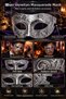 Men's Silver Venetian Ball Mask with Embossed Pattern Party Accessory Halloween Halloween - 6
