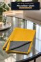 Microfiber Cleaning Cloth 40X40 cm Mustard Double Sided Glass Vehicle Kitchen Wiping Cloth