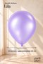 10 Pcs Lilac Metallic Balloons 12 Inch 30 cm Latex Birthday Wedding Party Decoration - 2