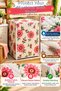 Floral Patterned Washing Machine Cover Quilted Zippered Protective Case 63X58X84 cm Pink White Color - 5