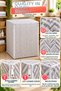Gray White Zigzag Patterned Washing Machine Cover Quilted Zippered Protective Case 63X58X84 cm Model - 5