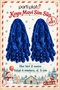 Dark Blue Glitter Ornament 2 Pieces 2 Meters Each Total 4 Meters 6.5 cm Christmas Tree Decoration - 2