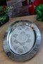 430 Quality Chrome Steel 6 Pcs Engraved Kayak Plate 35 cm – Alexander, Kebab, Pilaf and Salad Presentation Plate - 4