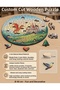 Peace Garden Designed Special Cut Round 272 Piece Wooden Puzzle Mpda787 - 4
